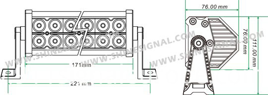 36W CREE LED Auto Parts Lightings (DA3-12 36W)